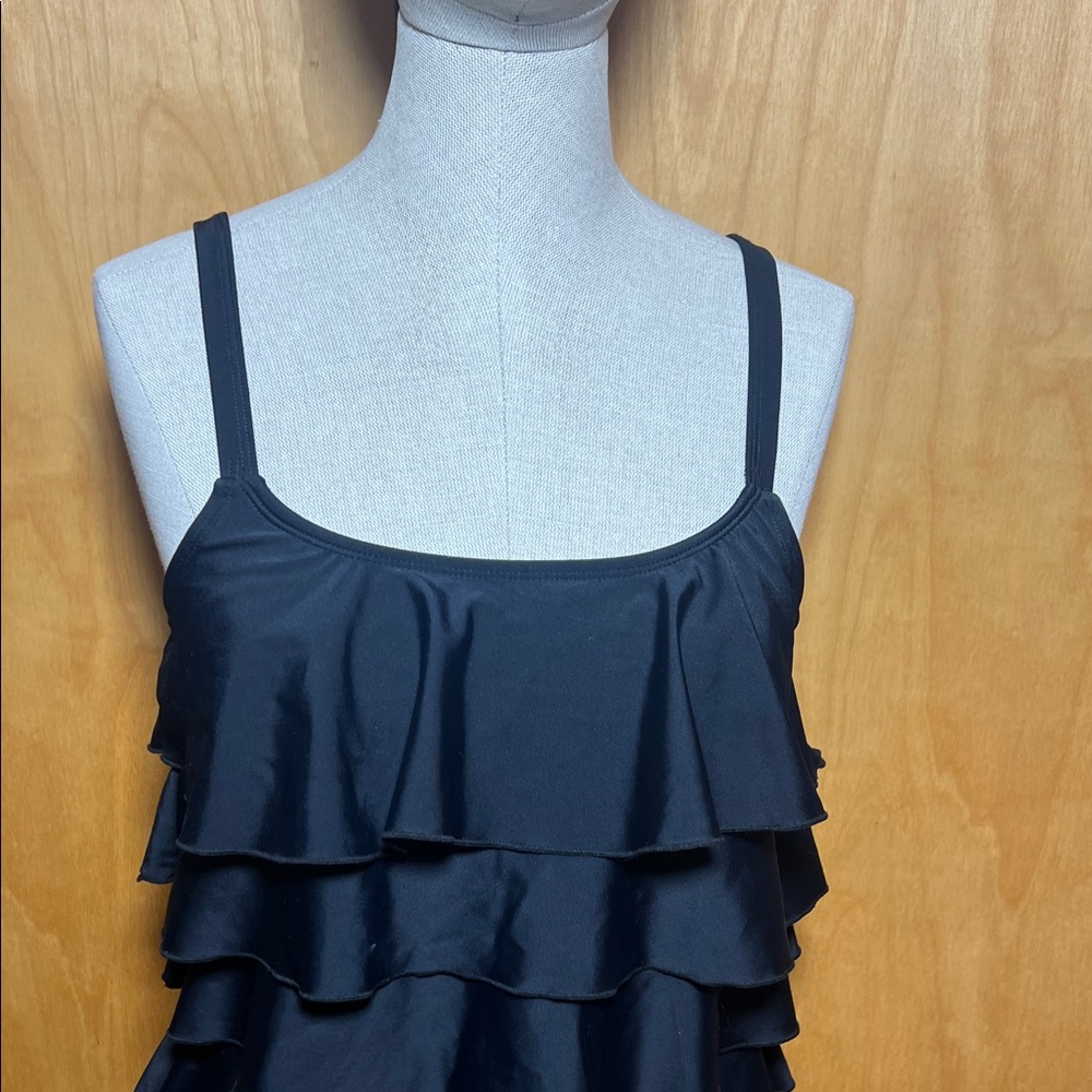 Black Ruffled Swimsuit - Picture 4 of 15